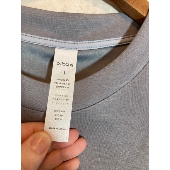 Ododos Tank Dress Womens Small Micro Modal Stretch Athletic Athleisure Gray - Picture 12 of 12